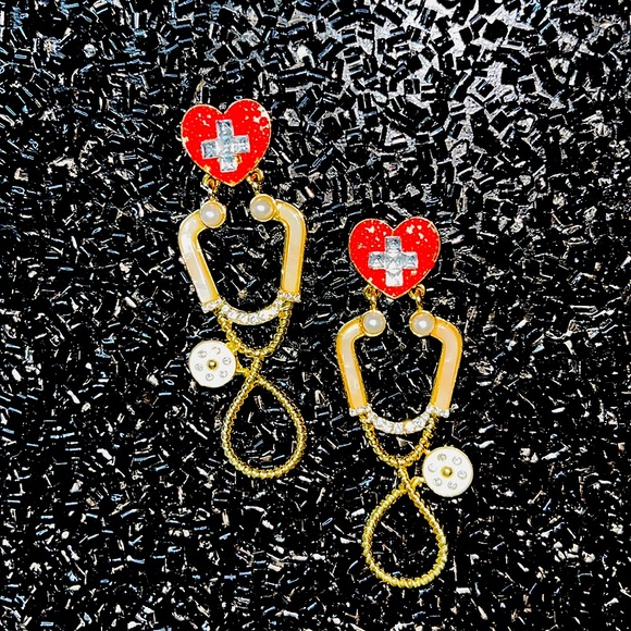 Stethoscope Earrings Calling all medical Personnel - Picture 14 of 16